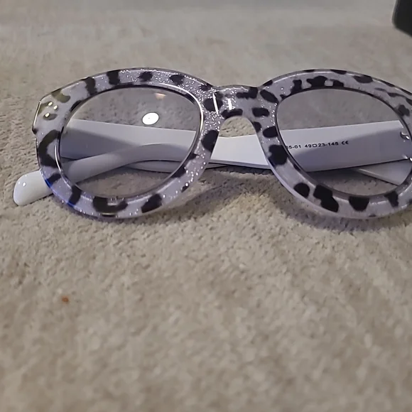 Zeelool Torres Cat Eye Gray Leopard Glasses FRAMES ONLY - Picture 2 of 8